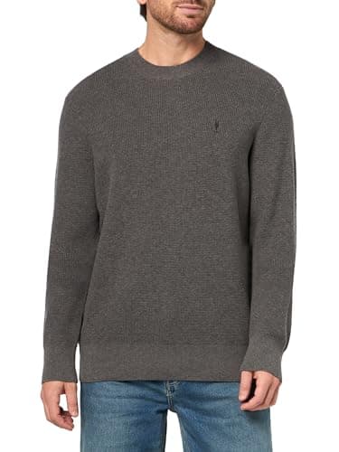 Image of AllSaints Men's Aspen Crew, Monument Grey, Large