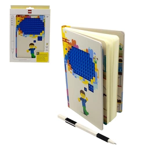 Image of IQ LEGO Stationery Thoughts 53501 Polka Dot Recyclable Notebook with Gel Pen