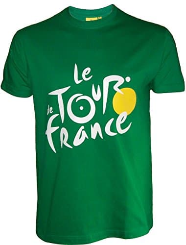 Image of Tour de France Cycling T-shirt - Official Collection - Adult Size for Men, green, S