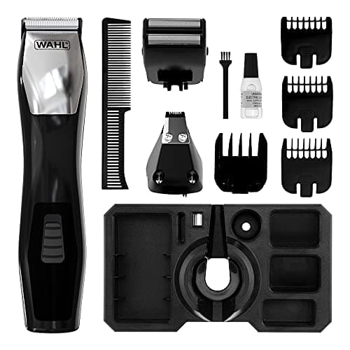 Image of Wahl Groomsman 8 in 1 Multigroomer, Multigroomer for Men, Face and Body Trimming, Beard Trimmers Men, Men’s Stubble Trimmer, Grooming Set, Nose Trimmer, Body Trimming, 3 Interchangeable Heads