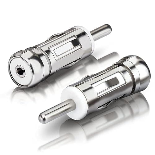 Image of Bingfu Car Antenna Adapter Universal Vehicle Car Stereo Adapter ISO Socket to DIN Plug Connector (2-Pack) for Vehicle Car Audio Radio Head Unit Stereo Receiver