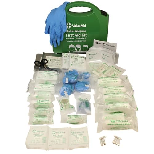 Image of Value Aid BS8599-1 Compliant Workplace First Aid Kit (Medium)