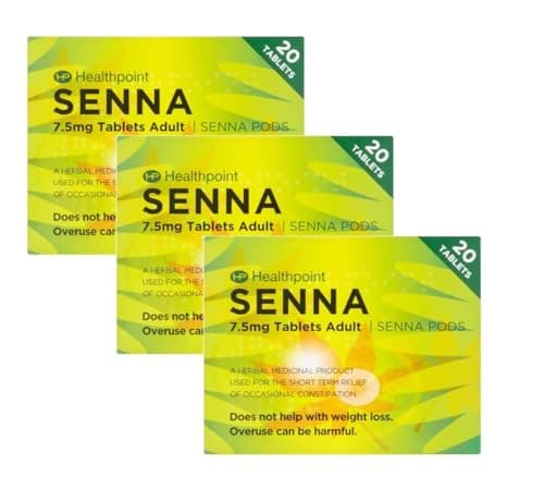 Image of Senna Constipation Relief 7.5mg Tablet Adult -3 Pack Tablets, Effective Adult Relief - Fylde Clinic