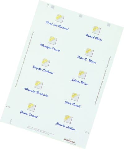 Image of Durable Badgemaker Insert Sheets 60x90mm (Pack of 160) 1456/02