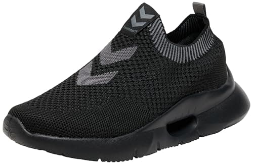 Image of hummel Unisex Tatum Seamless Trainers, Black, 4 UK