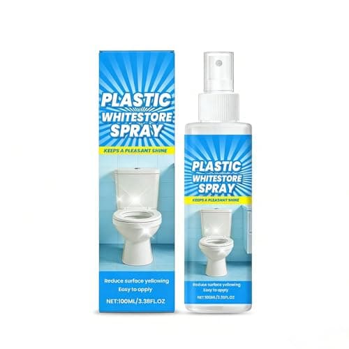 Image of Heavy Duty Yellow Stain Remover, Plastic Yellowing Agent Remover Spray, Restores Whiteness to Air Conditioners, Toilet Seats and Household Appliances, All Purpose Cleaner,100ml (1pc)