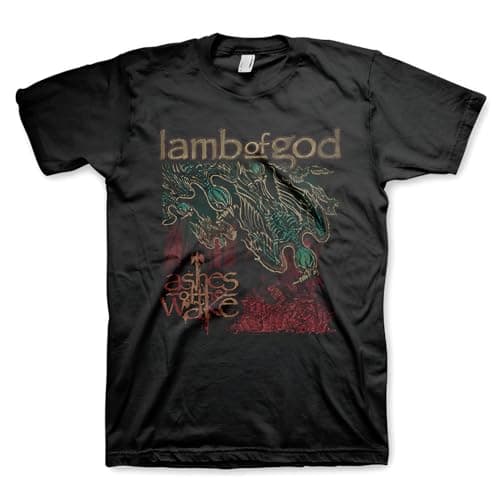 Image of Lamb of God Men's Ashes of The Wake Album Cover T-Shirt Black | Officially Licensed Merchandise, Black, XL