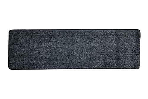 Image of Vinsani Non-Slip Indoor Magic Clean Step Mat Machine Washable Floor Doormat Super Absorbent Carpet Runner Entrance Rug Liner - Dark Grey - 45 X 150 cm