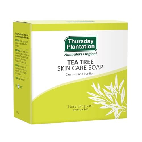 Image of Thursday Plantation Tea Tree Skin Care Soap 125g x 3 Bars