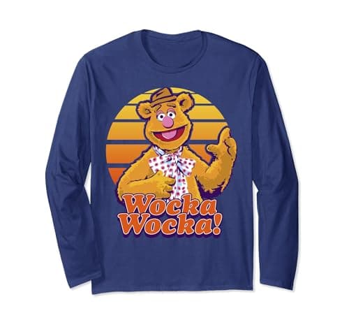 Image of Disney The Muppets Fozzie Bear Wocka Wocka Portrait Long Sleeve T-Shirt