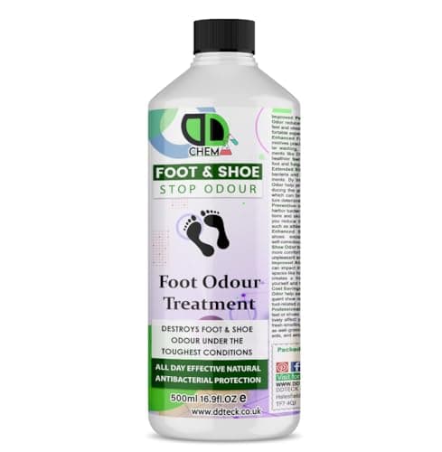 Image of Foot & Shoe Odour Treatment - Antibacterial Deodorizer & Long-Lasting Freshness, Sweaty Feet & Toughest Conditions, Non-Toxic, Quick-Drying, Shoe Spray For Odour Removal (500ml)