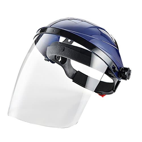 Image of Zhi Jin Adjustable Clear Safety Face Shield Visor Screen Mask Helmet Anti Scratch Splash Eye Protection Cover Blue