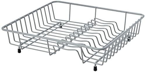Image of Delfinware 2034 GRY Dish Drainer, Metal, Grey, 37 x 33 x 10 cm