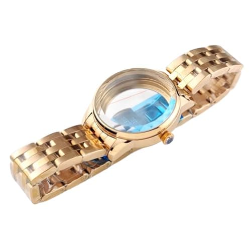 Image of ROUREOX Couple Watch Case Set 33mm 39.5mm Stainless Steel Bracelet Domed Mineral Glass Fit NH35 NH36 Movement Modding Parts for Seiko Presage “Cocktail Time”-4 33MM