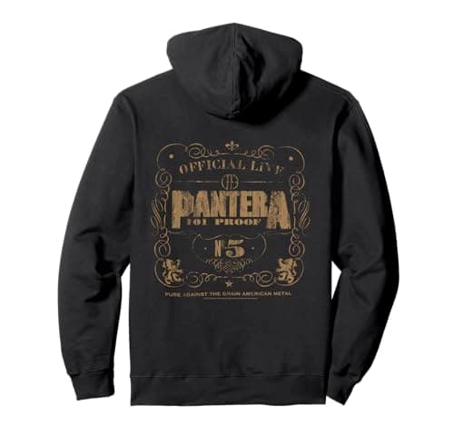 Image of Pantera 101 Proof Skull Rock Music Band Pullover Hoodie