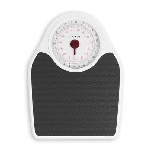 Image of Salter Doctor’s Style Bathroom Scale – Mechanical Weight Scale, Easy Read Dial, 150kg / 23st 7lb, Accurate Scales for Body Weight, Instant Readings, Non-Slip, Extra Large Platform, No Batteries Needed