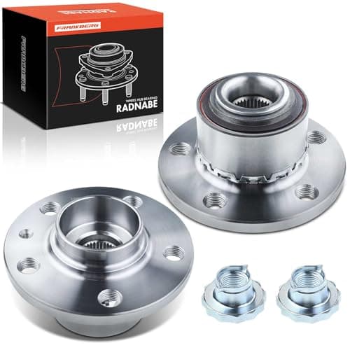 Image of Frankberg 2x Wheel Bearing Hubs Front Compatible with A1 2010-2021 Ibiza 2002-2021 Toledo IV KG3 2012-2019 Fabia 1999-2021 Rapid NH1 NH3 2012-2019 Polo 9N_ 2001-2009 Replace# VKBA3569