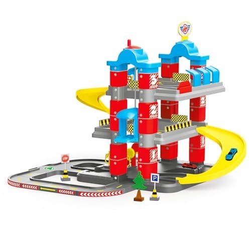 Image of DOLU 3 Level Car Garage with Lift and 2 Diecast Cars