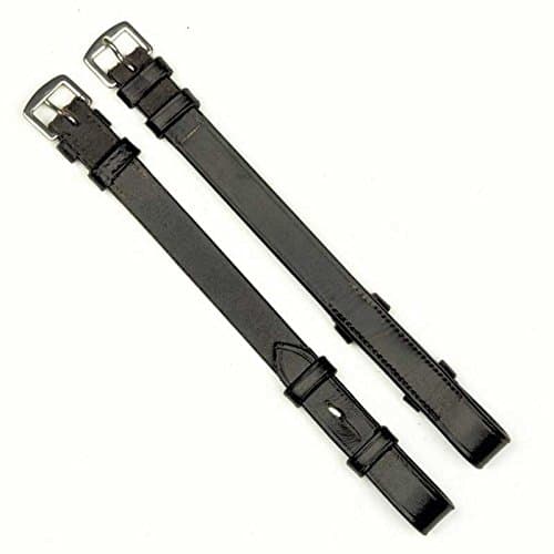 Image of Mackey Classic Cheek Pieces Black Pony 5/8''