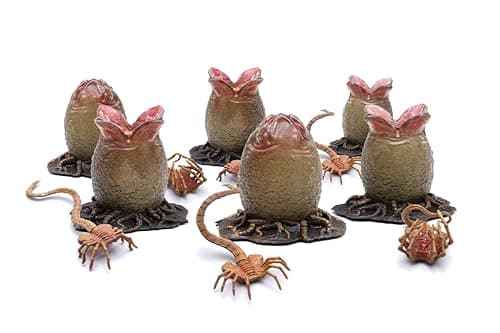 Image of Hiya Toys Exquisite Mini Series 1/18 Scale 5 Inch Alien Xenomorph Egg Facehugger Set Action Figure