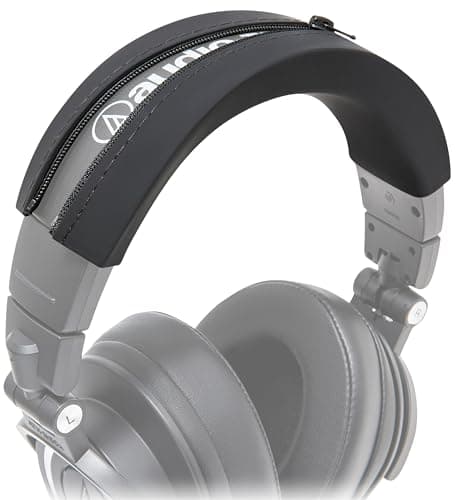 Image of WC BandZ ATH - Upgraded Headband Cover for Audio Technica ATH M50X / M50XBT / M50 / M40X / M40 / M40FS / M30X / M30 / M20X / MSR7 by Wicked Cushions | Black