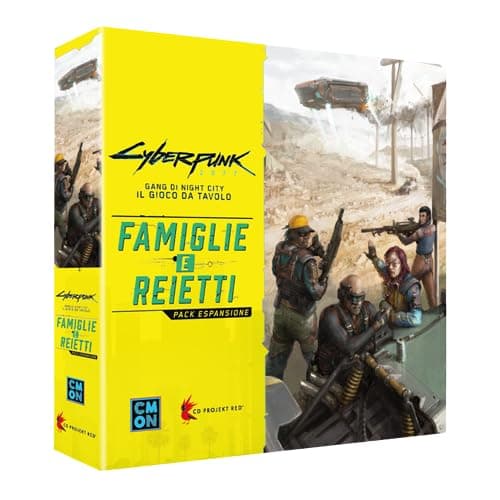 Image of Asmodee - Cyberpunk 2077: Night City Gang, Families and Outcasts - Board Game Expansion, 14+ Years, 1-4 Players, 90-120 Min., Italian Edition
