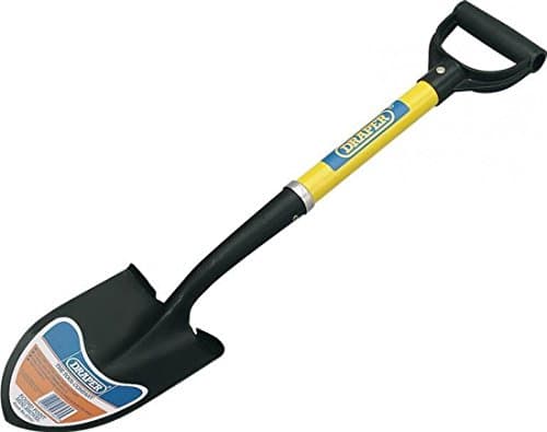 Image of Draper 57569 Mini Round Point Shovel with Fibreglass Shaft, Blue