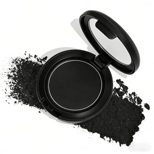 Image of LINKKNOB Single Matte Black Eyeshadow - Highly Pigmented, Blendable Powder for Day to Night Makeup | Long Lasting, Lightweight Eye Shadow
