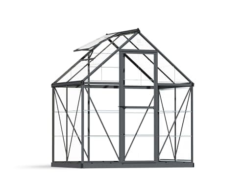 Image of Palram Canopia Harmony Grey 6ft x 4ft Greenhouse