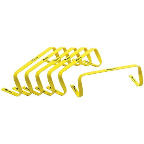 Image of Precision 6" High Flat Hurdles Set - Yellow (Set Of 6)