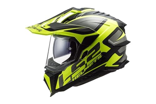 Image of LS2 MX701 Explorer Alter Matt Motocross Helmet (Black Matt/Yellow,XL (61/62))