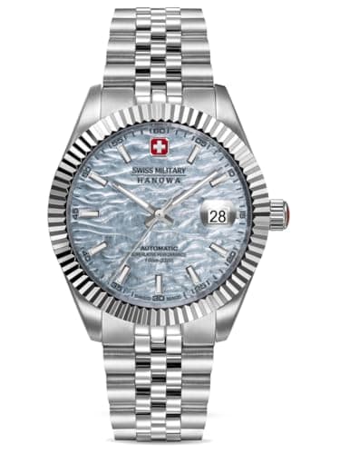 Image of Swiss Military Hanowa Automatic Watch Master Diligenter Automatic 10 ATM, Silver, OneSize, Bracelet