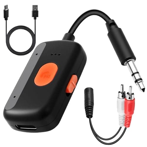 Image of Bluetooth 5.4 Transmitter Receiver 2 in 1 Wireless Aux Bluetooth Adapter 3.5mm Jack for Airpods Headphones Speakers TV PC Car Airplane Gym Office PC Audio Music Dual Connection to 2 Phones