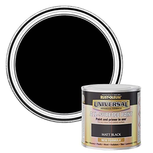Image of Rust-Oleum Universal Matt Black 250ml,AMZ0110