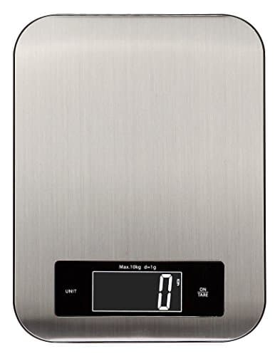 Image of Kabalo Stainless Steel Kitchen Household Food Cooking Weighing Scale 10kg capacity 10000g/1g, Batteries Included! Flat Slim Design, Premier LCD Digital Electronic, Chef Baking Baker Bake Weigh