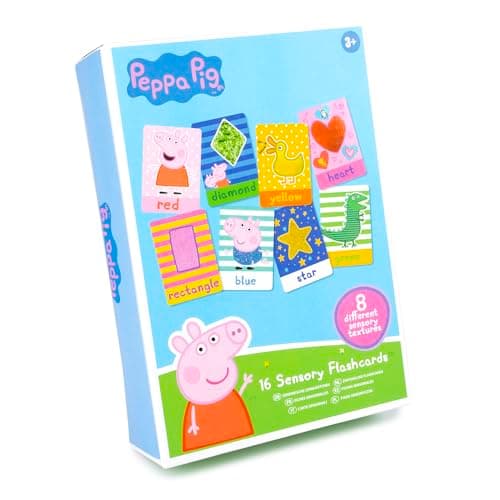Image of abeec Peppa Pig 16 Sensory Flashcards - Baby Sensory Toys For 3+ - Peppa Pig Toys - Pass The Parcel, Plane Activities, Birthday Gifts - Learning Resources - Baby Flash Cards - Airplane Activities
