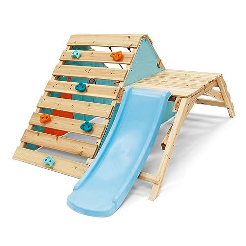 Image of Plum 27203 Toddler Wooden Playcentre, Climbing Frame, Slide, Multi-Colour