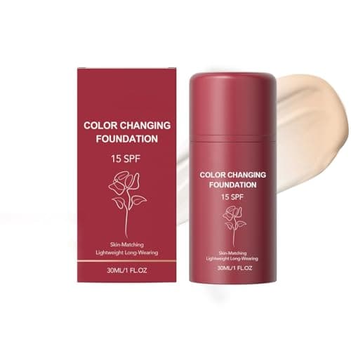 Image of Smooche Color Changing Foundation Korean for Women, 2026 Upgrade Skin Tone Adapting Liquid Foundation for All Skin Types, Face Buildable Primers, Natural Finish Brighten Tone Beauty (1PC)