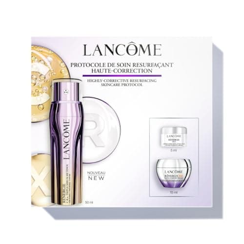 Image of Lancôme Rénergie C.R.x Triple Serum Retinol Gift Set, Complete Anti-Ageing Routine, Includes 50ml Serum, UVMUNE SPF 50 Cream 15ml and Eye Cream 5ml, Skincare Set (Worth £160.73)