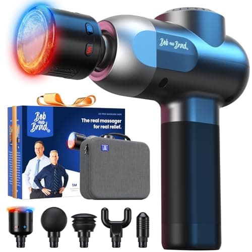Image of Massage Gun with Heat and Cold Therapy, BOB AND BRAD C2 Pro Deep Tissue Massager Gun with Heat, Professional Massage Gun for Home Gym Office Workout Recovery Pain Soreness Relief, Gift for Men Women
