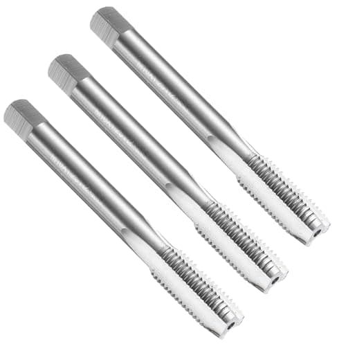 Image of sourcing map 3pcs Straight Flute Thread Tap, M10 x 1.25 Metric Screw Threading Tapping Tool Thread Milling Machine Taps, High-Speed Steel 6542 (HSS 6542)