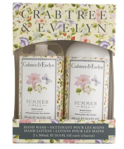 Image of Crabtree & Evelyn Summer Hill Set of 2 Hand Soaps and Lotions