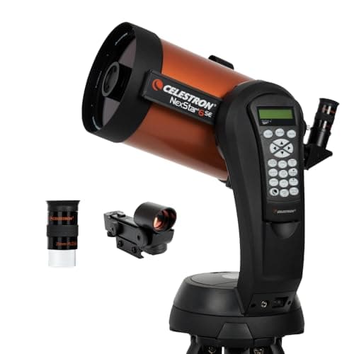 Image of Celestron 11068 NexStar 6SE Computerised Schmidt-Cassegrain Telescope with Fully Automated Mount, SkyAlign Technology and XLT Coating, Black/Orange