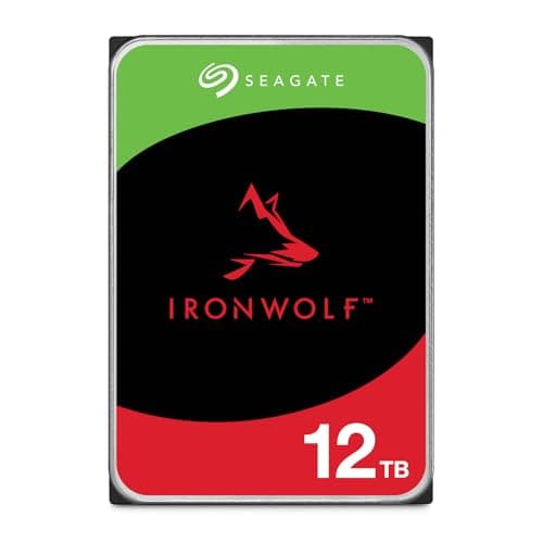 Image of Seagate IronWolf 12TB, NAS, Internal Hard Drive, CMR, 3.5 Inch, SATA, 6GB/s, 7.200 RPM, 256MB Cache, for RAID Network Attached Storage, Data Rescue Services, FFP (ST12000VNZ008)