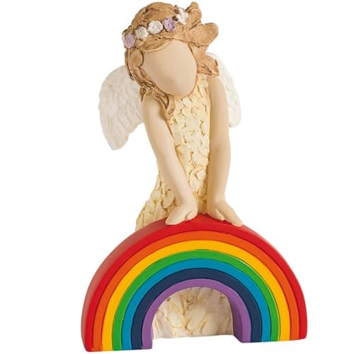 Image of More Than Words 9616 Love And Hope Rainbow Angel Figurine