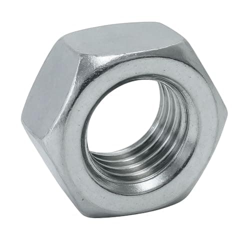 Image of Merriway BH02473 (10 Pcs) Steel Hex Nut M10, Bright Zinc Plated - Pack of 10 Pieces