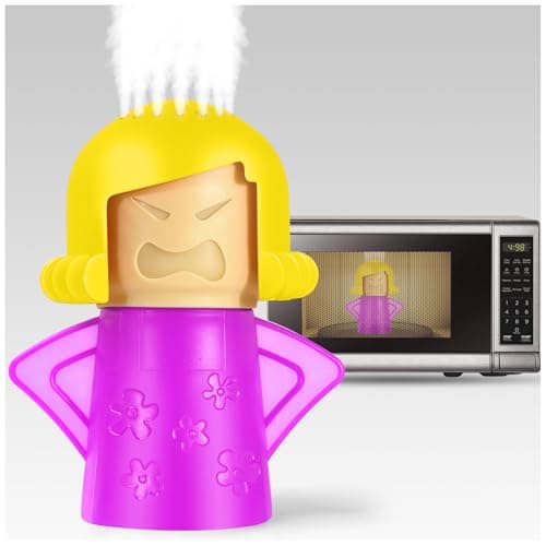 Image of Angry Mama Microwave Oven Steam Cleaner, Microwave Cleaner for Kitchens, The Fun and Easy Way to Cleaning work with Amazing Results (purple)