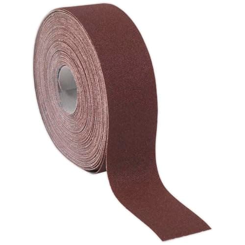 Image of Sealey ERB505080 Emery Roll Brown 50mm x 50mtr 80Grit