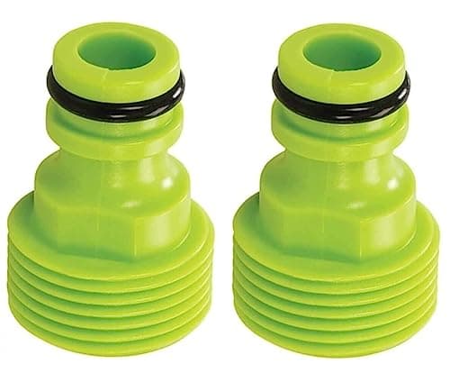 Image of hep® Garden Hose Pipe Connector screw type Adaptor Hose Pipe adaptor 3/4" BSP Male Screw Type Accessory Connector Pack of 2