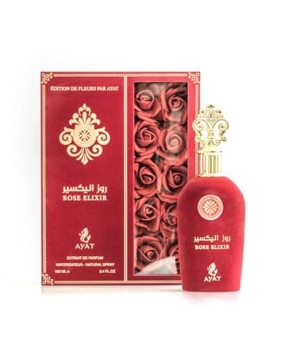 Image of AYAT PERFUMES Rose Elixir Eau de Parfum 100ml - Luxury Dubai - Oriental Fragrances, Fruity & Floral - Elegant Fragrance, Long Hold and Sensual - Gift for Men and Women